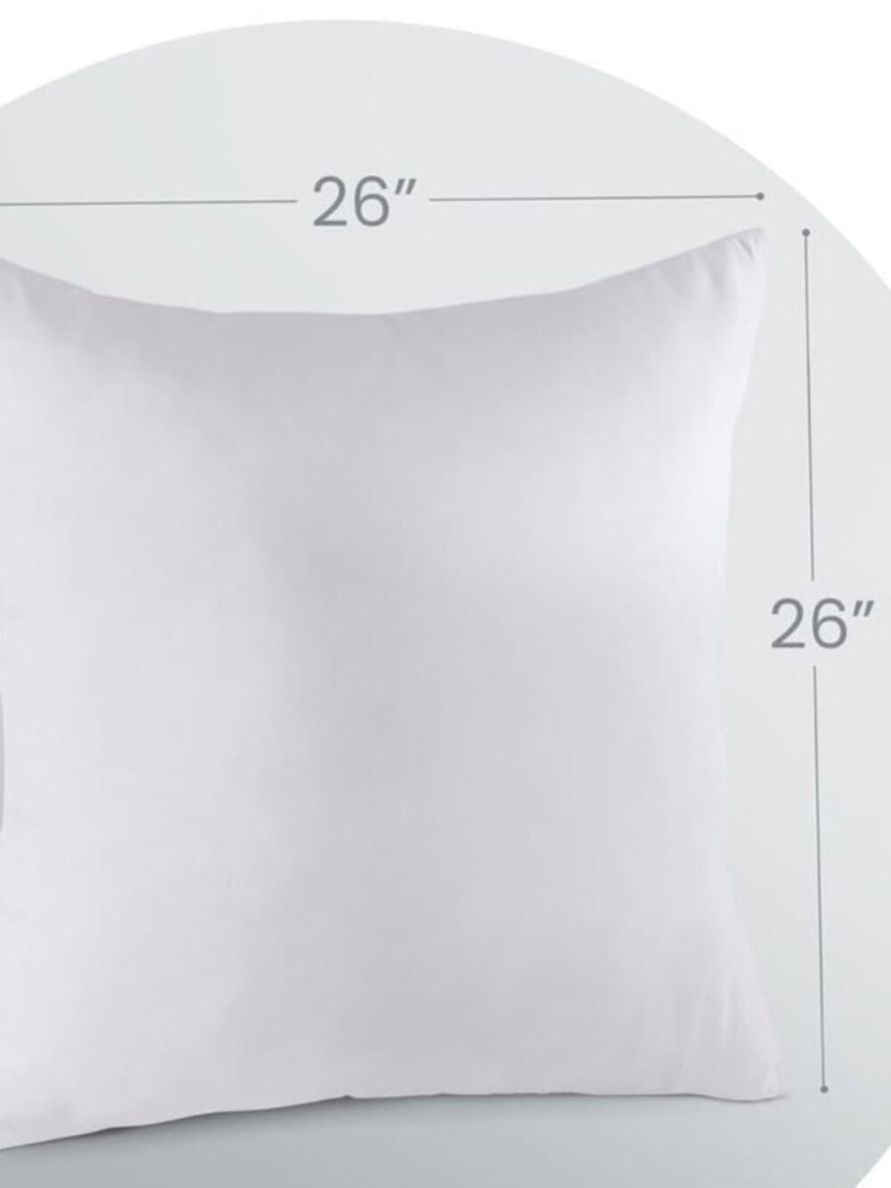 Mayfair Linen 26x26 Pillow Inserts Set of 2 New in Box